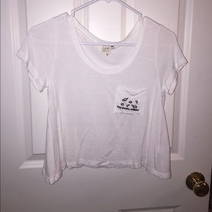 white "you are my galaxy" pocket tee