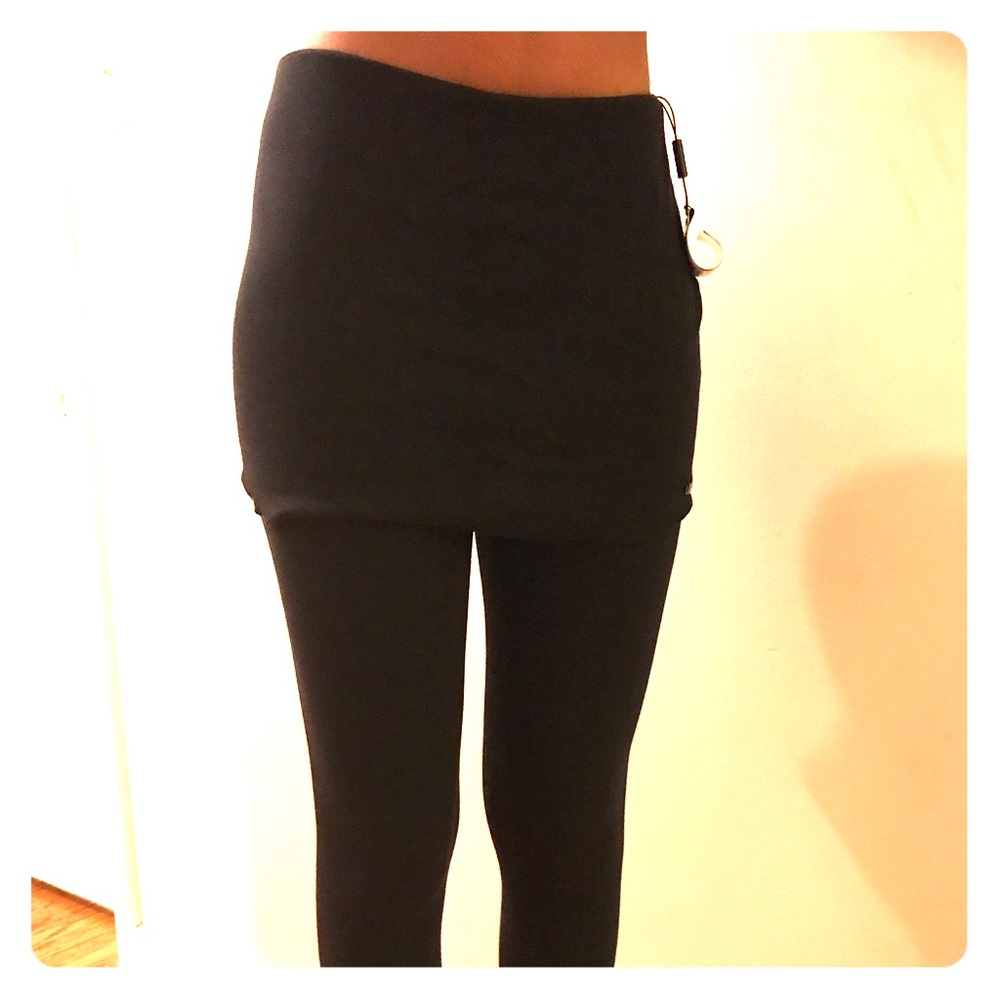Black Leggings with skirt attached
