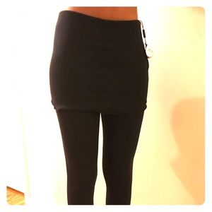 Black Leggings with skirt attached