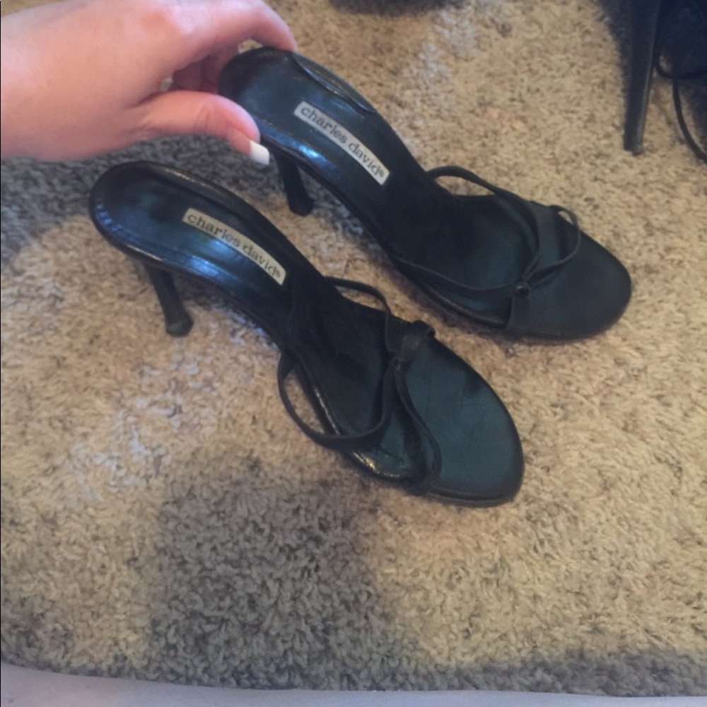 CHARLES DAVID vintage sandal heels