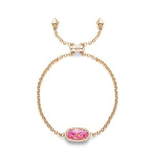 Elaina Chain Bracelet In Fuchsia Kyocera Opal