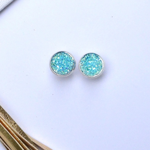 Light Blue Earrings - Picture 3 of 3