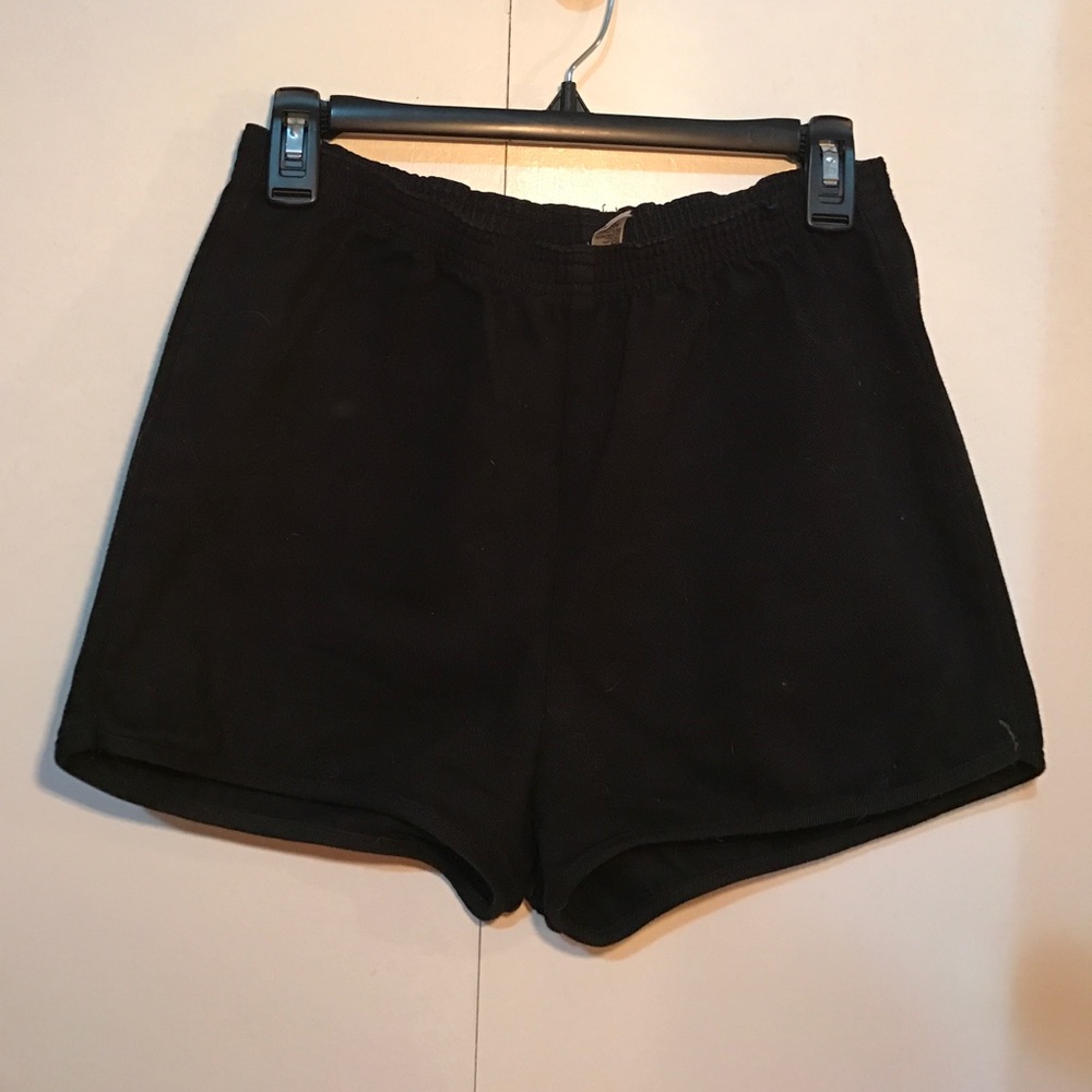 American apparel high waisted denim shorts