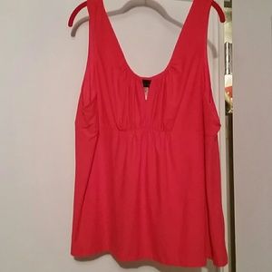 Coral sleeveless top