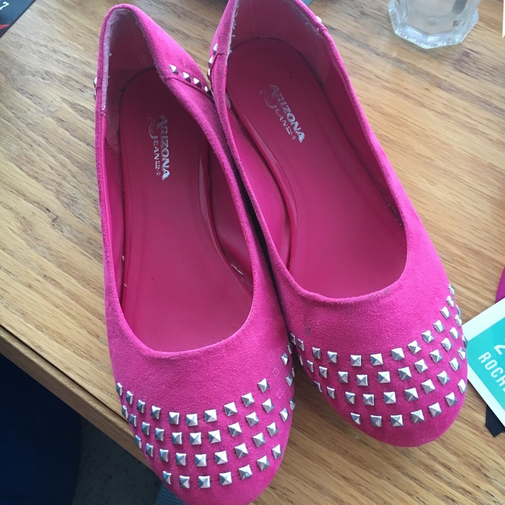 Pink arizona ballet flats shoes
