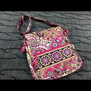 Large Pink Vera Bradley cross body Messenger bag