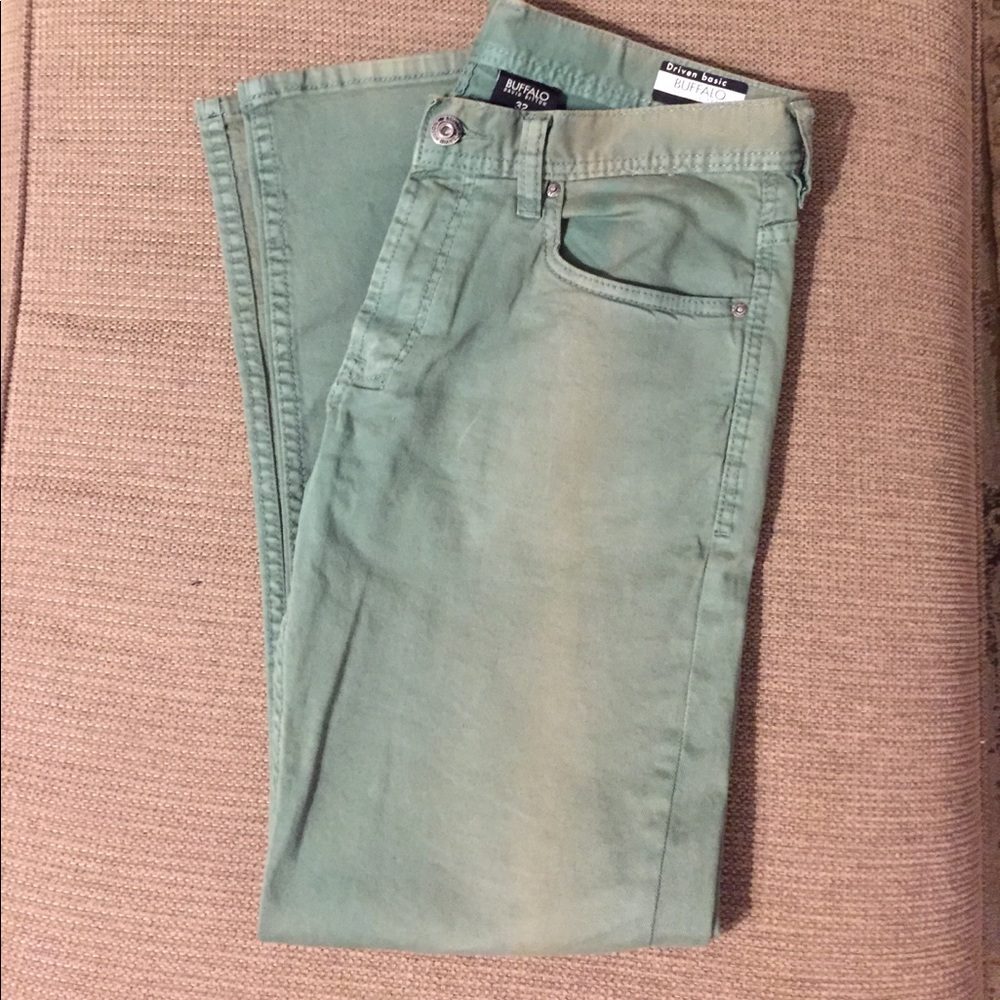 Men's Buffalo olive green straight pants