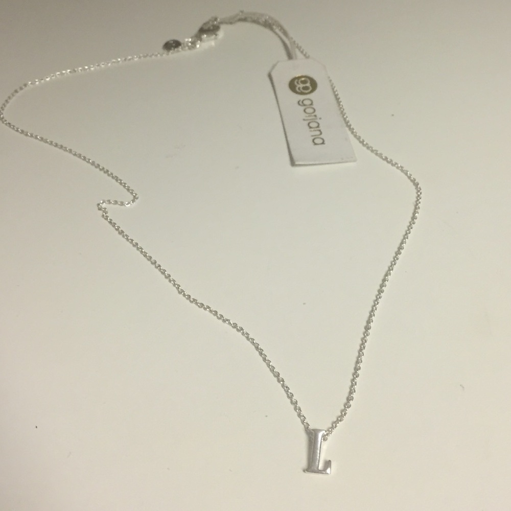 Gorjana 'L' Initial Pendent Necklace