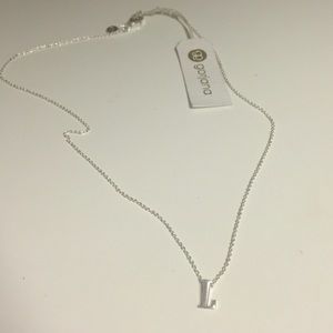 Gorjana 'L' Initial Pendent Necklace