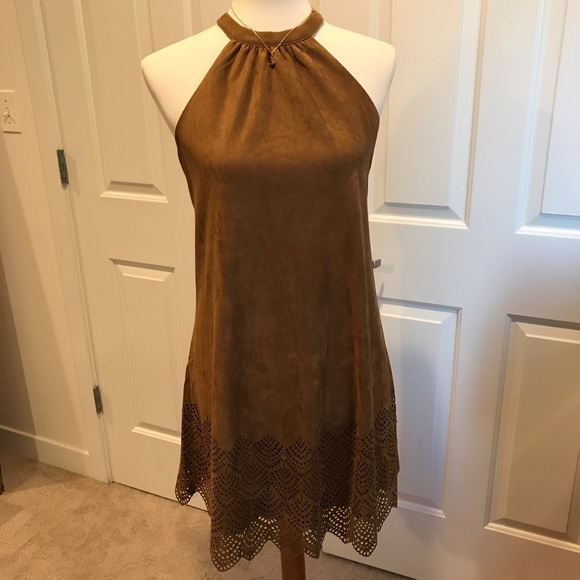 Fabrik Cheyenne Faux Suede Dress Size S - Picture 2 of 8