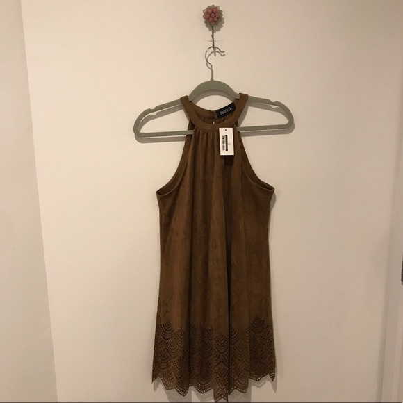 Fabrik Cheyenne Faux Suede Dress Size S - Picture 5 of 8