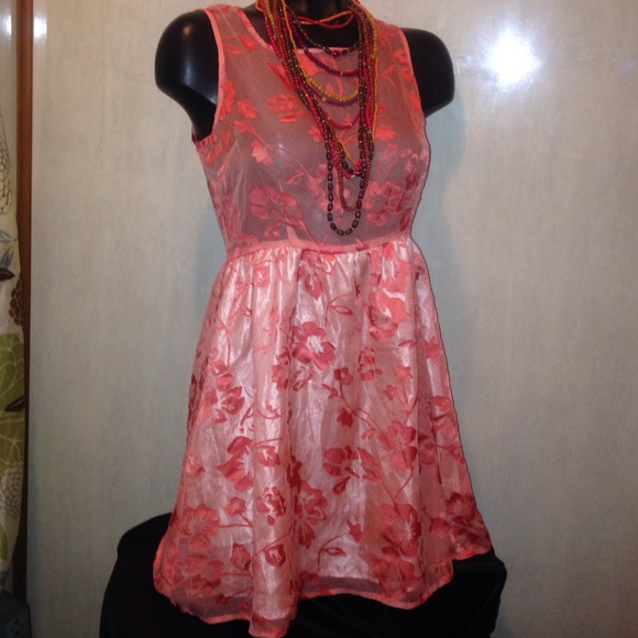✨SALE✨I LOVE H81 orange DRESS size S/P - Picture 1 of 3