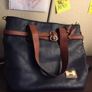 Tommy blue tote (coffee mug just for comparison)