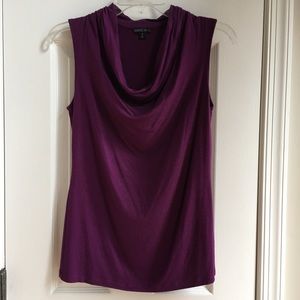 Cowl neck sleeveless top (petite)