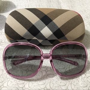 Burberry purple sunglasses