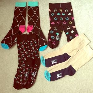 4 pairs of HAPPY SOCKS -BRAND New