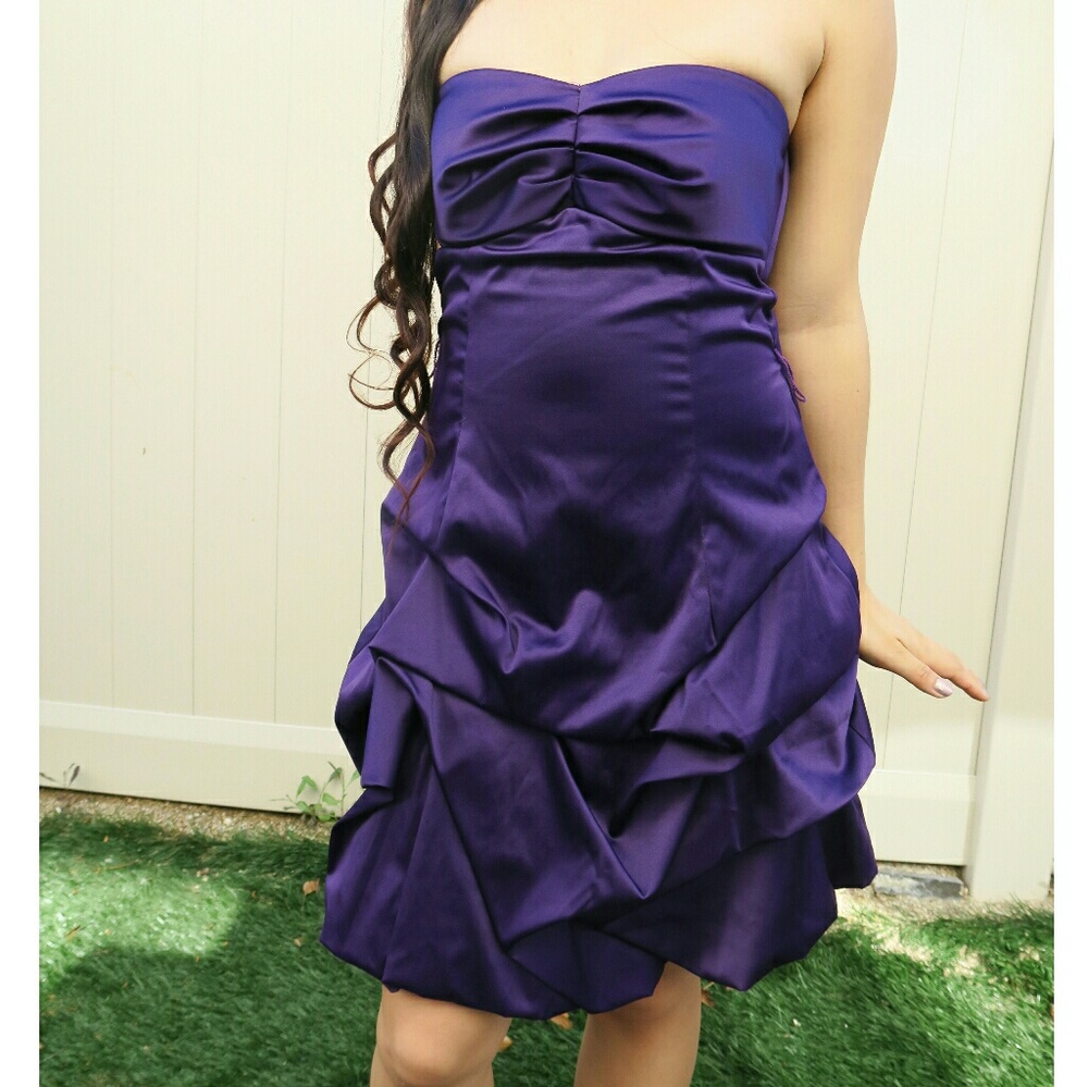 Purple Ruffle Dress