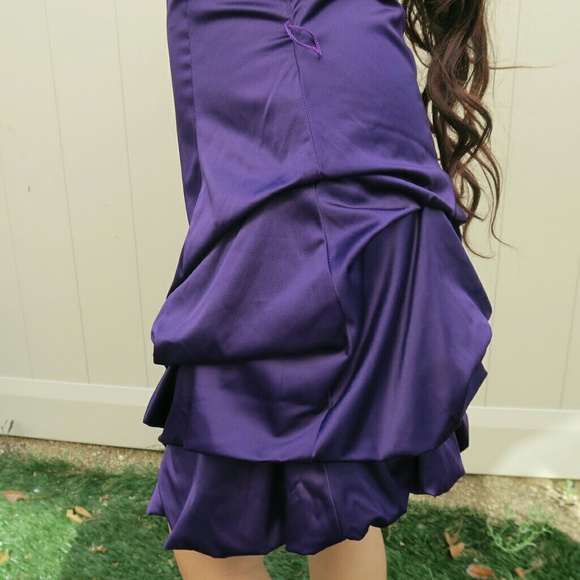 Purple Ruffle Dress - Picture 3 of 4