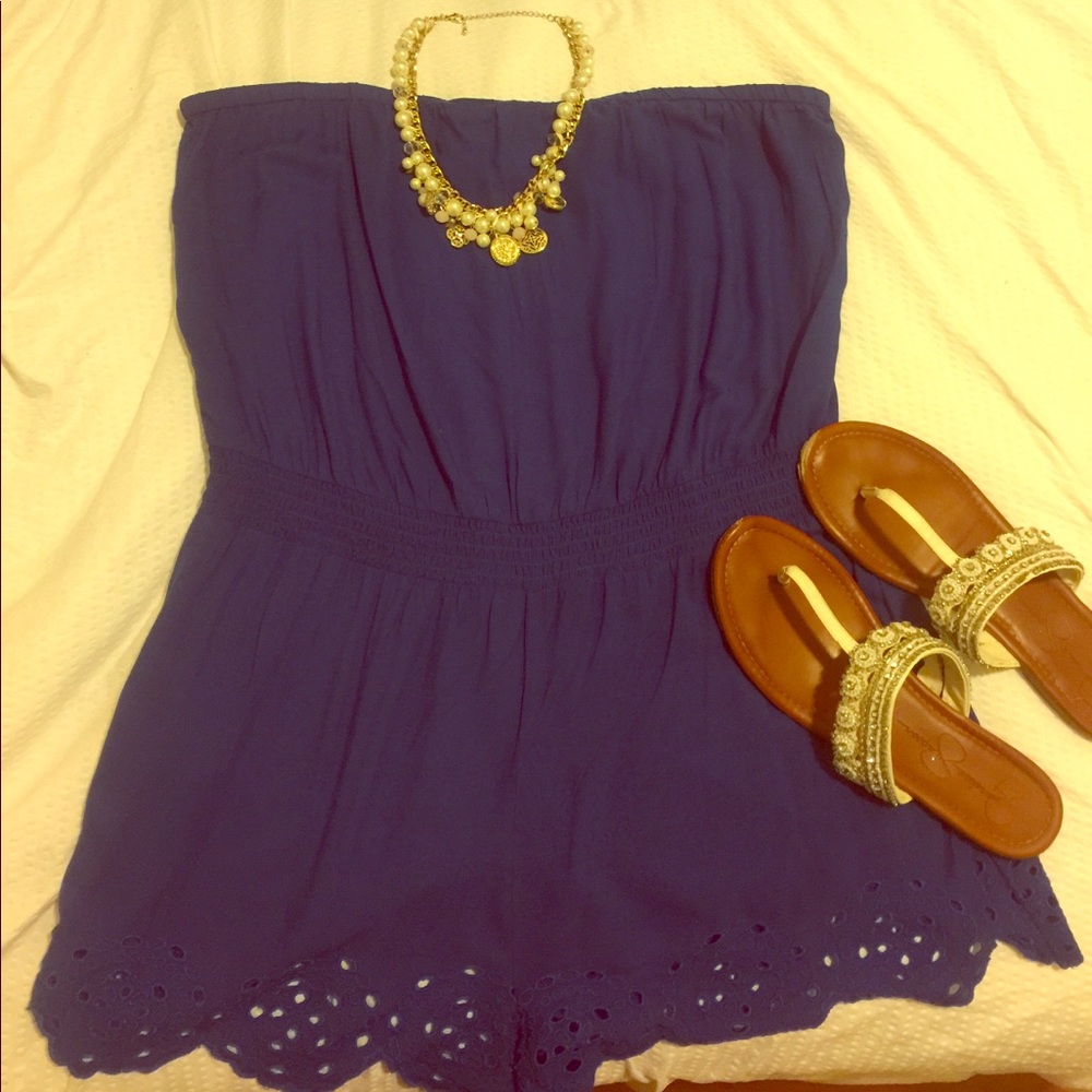 Cobalt Blue Romper