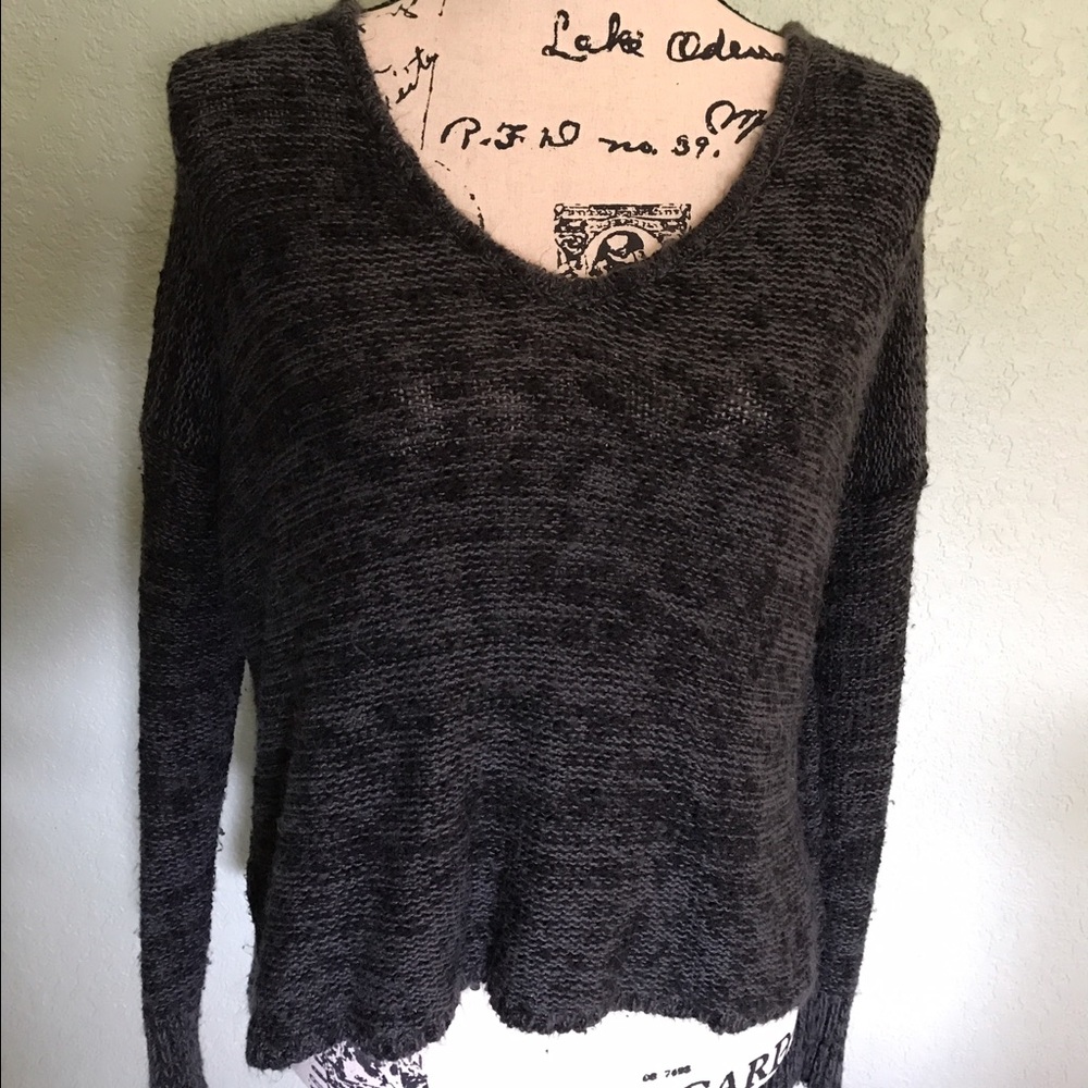 Grey sweater.