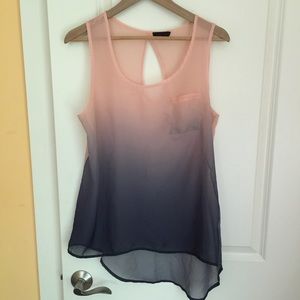 Sheer ombré top
