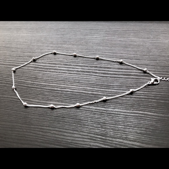 Dainty Silver Studded Choker - Picture 2 of 3