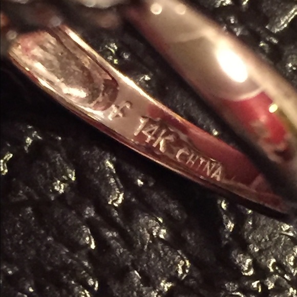 Stunning 14k gold canary and cz ring - Picture 6 of 8