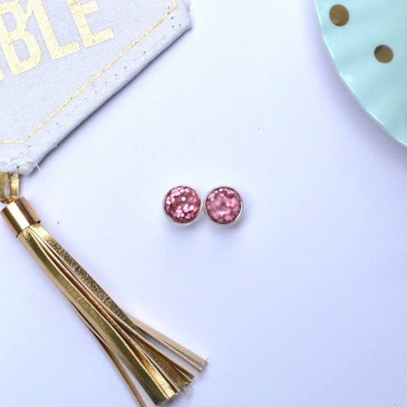 Kyoot Klothing Jewelry - Pink Sequin Earrings