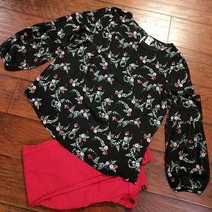 Snow white inspired LC long sleeve blouse