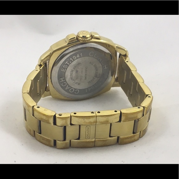 Gold tone Coach watch - Picture 3 of 4