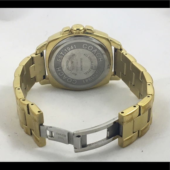 Gold tone Coach watch - Picture 4 of 4