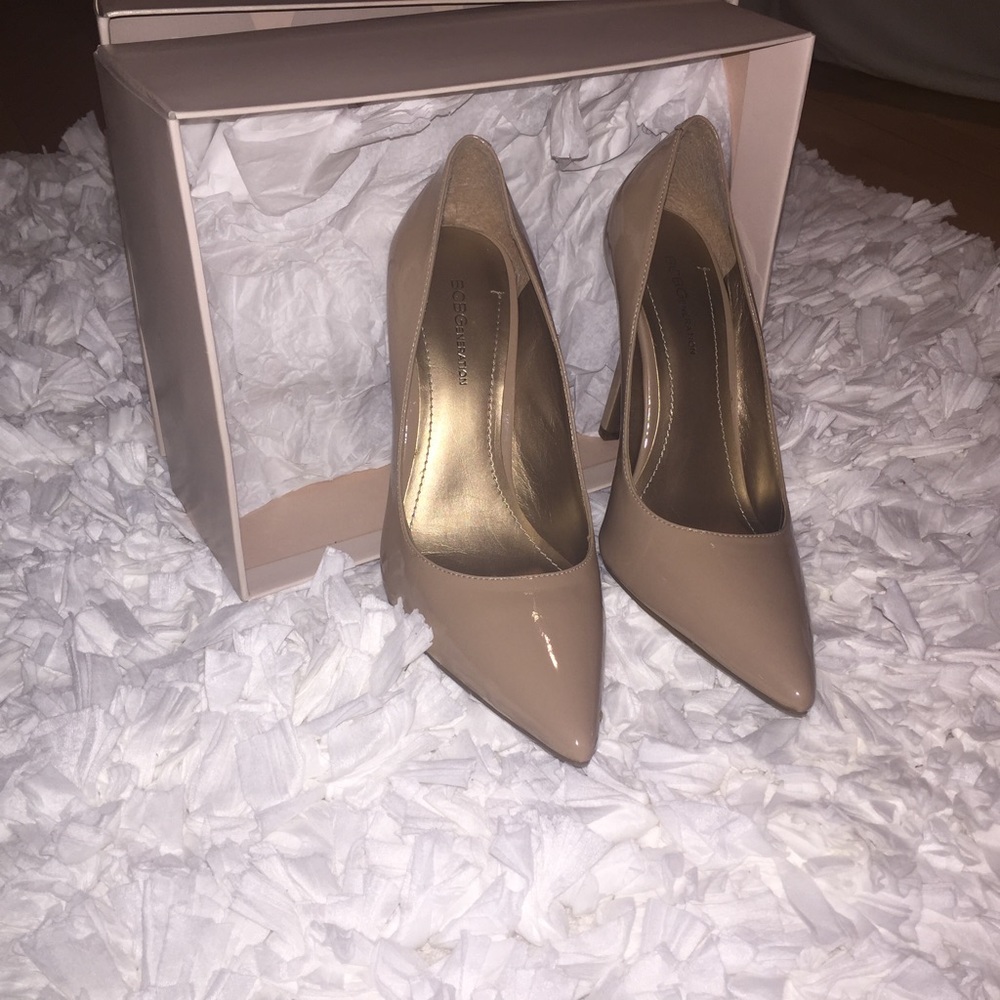 Pl- Daisey Nude Patent BCBGeneration Heels