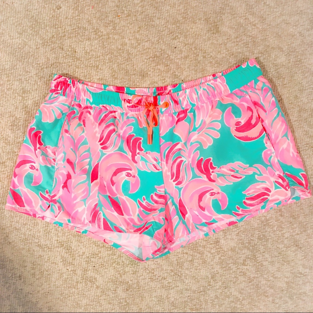 *SOLD* Lilly Pulitzer Luxletic Shorts, Love Birds
