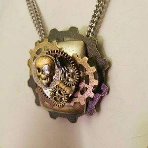 One Eyed Willie steampunk skull