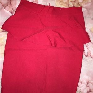 High waisted peplum skirt