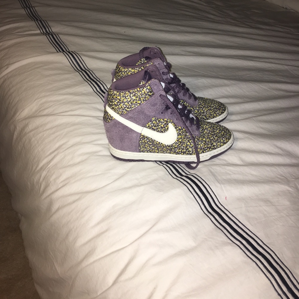 Floral print, wedge Nike Dunks