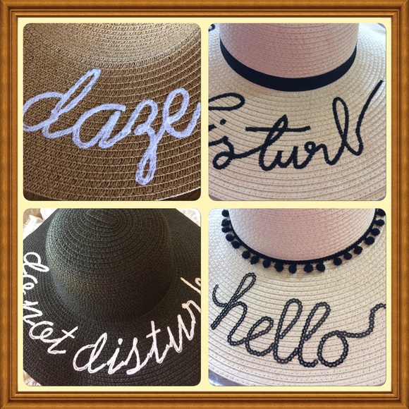 Embroidered Floppy Sun Hats - Picture 3 of 6