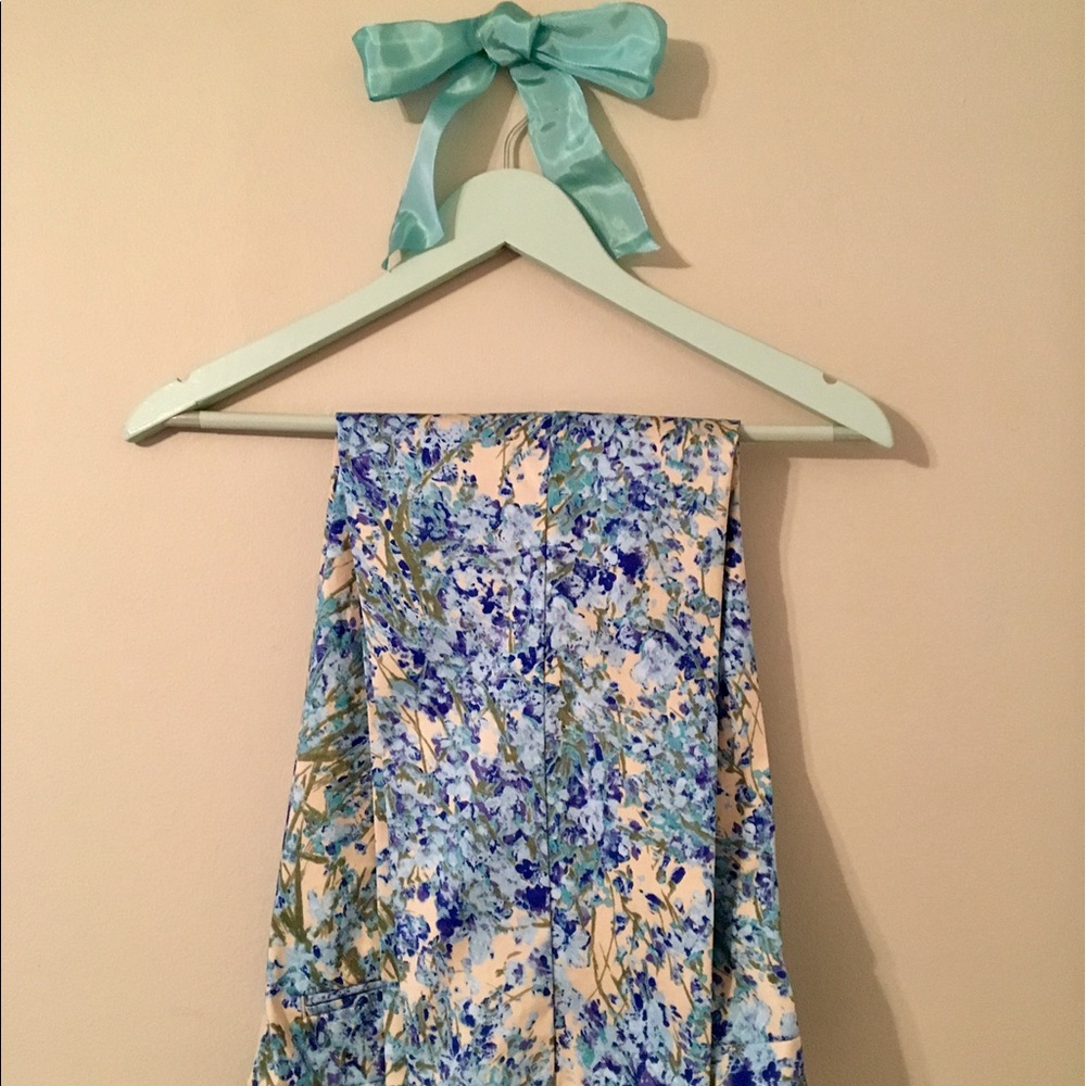 Talbots Blue Floral Pants