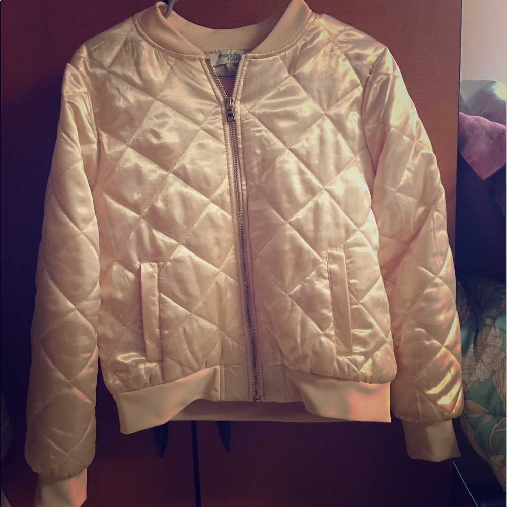 Pale pink Bomber