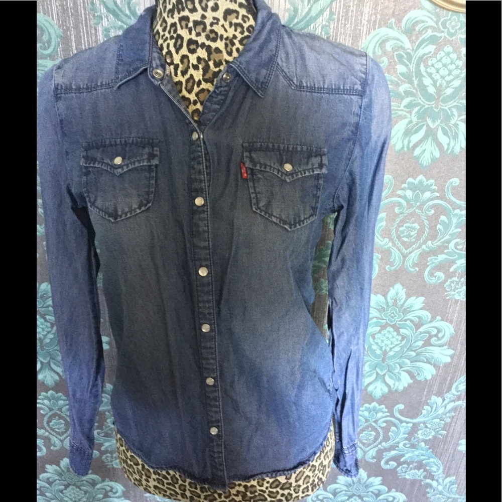 Levi's Big Girls Denim Jean Shirt