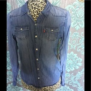 Levi's Big Girls Denim Jean Shirt