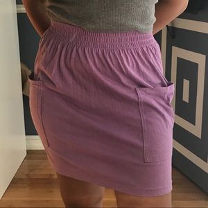 Lavender American Apparel Jersey Skirt