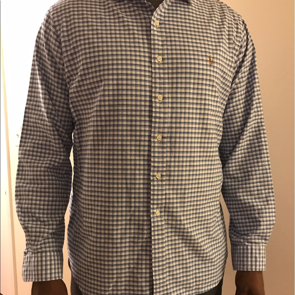 Blue Plaid Polo by Ralph Lauren Shirt