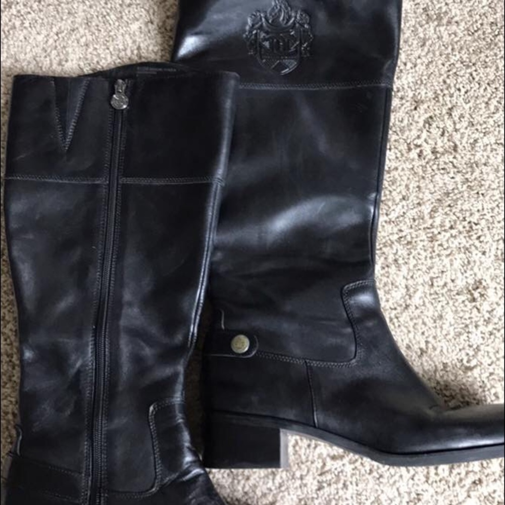 Etienne Aigner Black Riding Boots