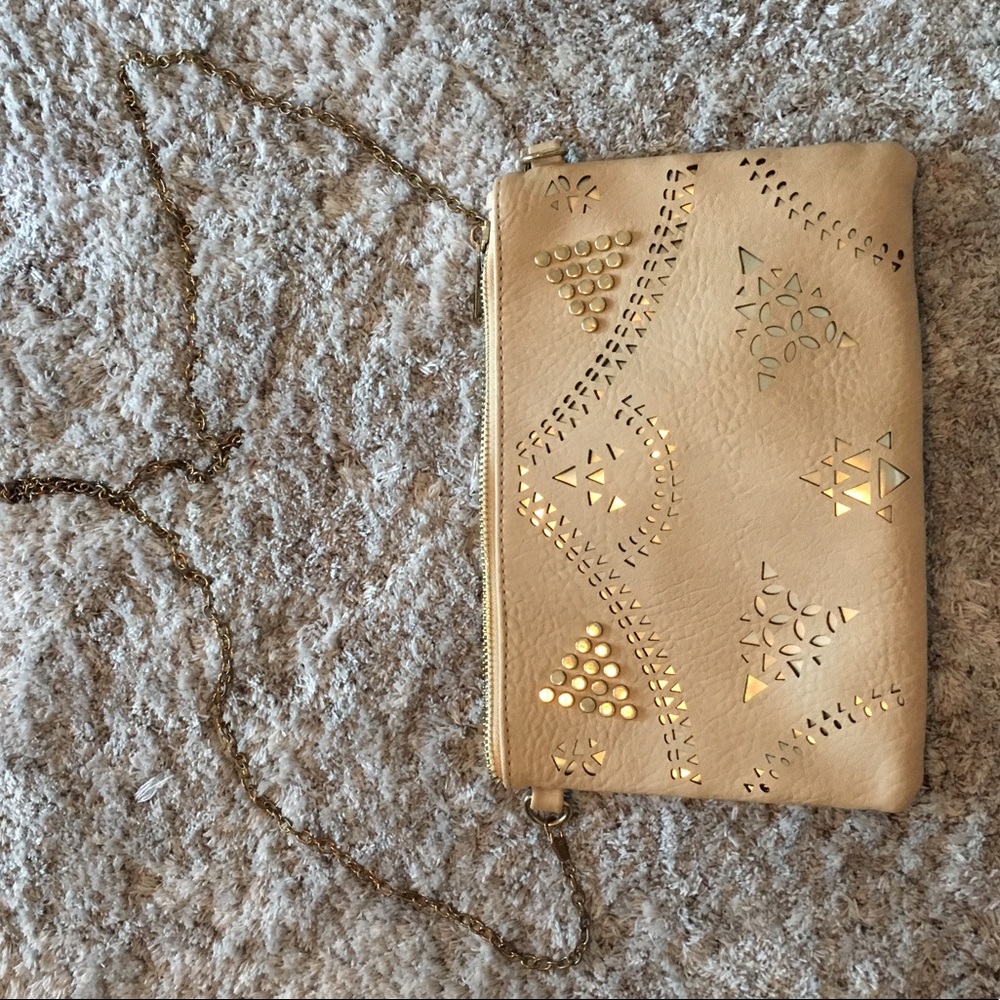 Nude and Gold Crossbody