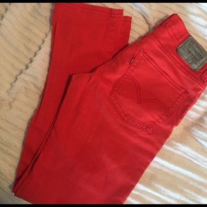 Levi's rare red vintage "510 super skinny".