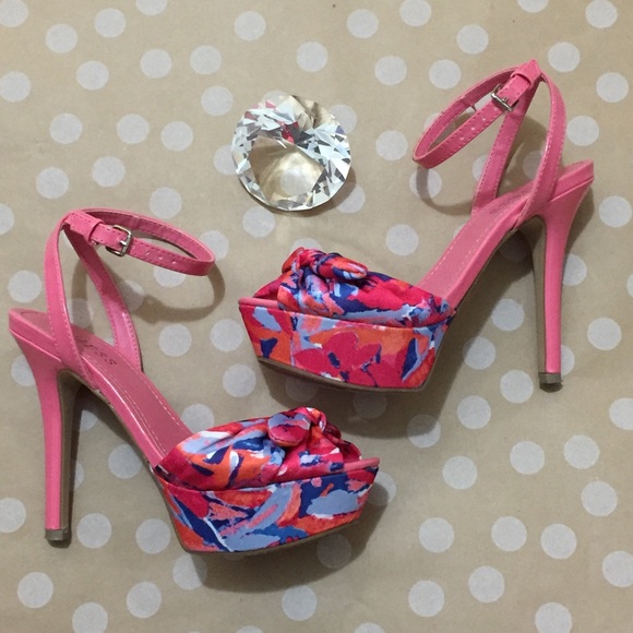 Guess Shoes - GUESS Coral Patent Leather & Floral Sandals