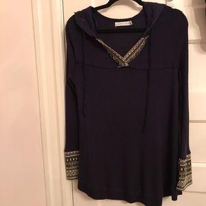 Papercrane waffle top sweater