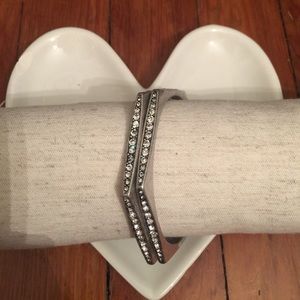 Chloe & Isabel Medina Hexagon Pave Bangle set