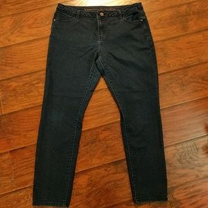 Vera Wang dark petite skinny jeans